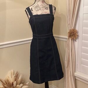 Ann Taylor Dark Blue Denim Dress